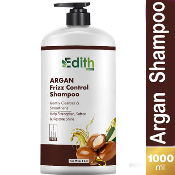 Argan Oil Hair Shampoo for Dry & Frizzy Hair | with Rosemary Vitamin E & Jojoba Oil | For Smooth, Soft, Shiny and Stronger Hair | Silicone, Sulphate & Paraben Free Shampoo for Women (1 lit)