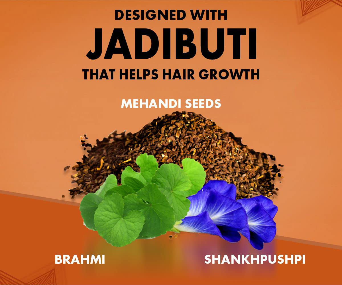 Edith Natirals Ayurvedic Jadibuti Hair Oil For Natural Hair Growth, Hair Fall Control & Removes Dandruff With Amla, Brahmi And Rosemary Hairoil for Thick and Strong Hair 100ml (Pack of 1)