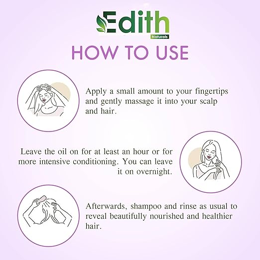 Edith Naturals Rosemary Hair Oil for Hair Growth and Hair Fall Control, Hair Strengthening-200 ml