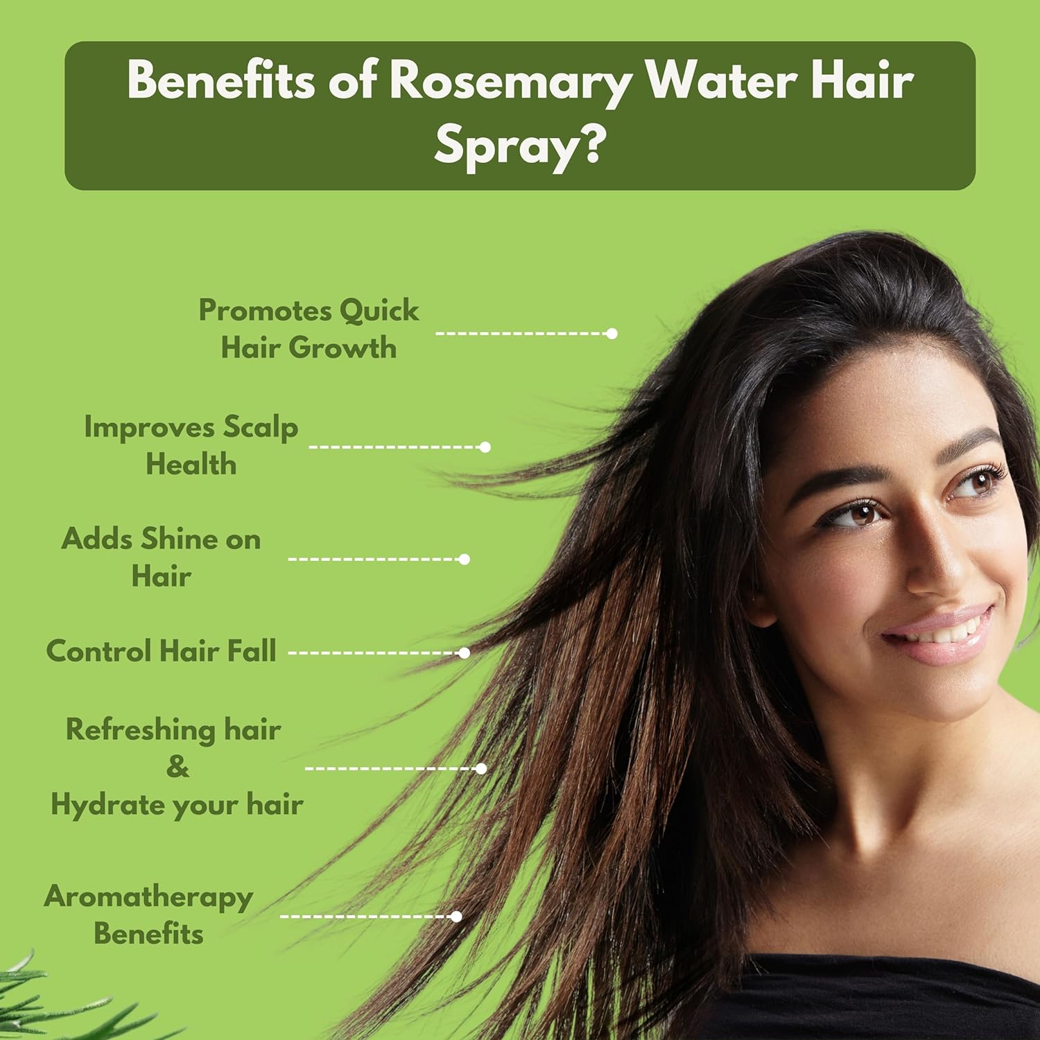 "Edith Naturals Rosemary Revival Spray | Hair Growth & Scalp Nourishment | Nature's Care in a Bottle" Pack of 2