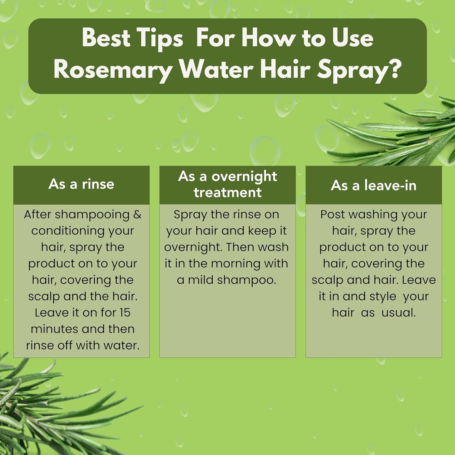 "Edith Naturals Rosemary Revival Spray | Hair Growth & Scalp Nourishment | Nature's Care in a Bottle" Pack of 2