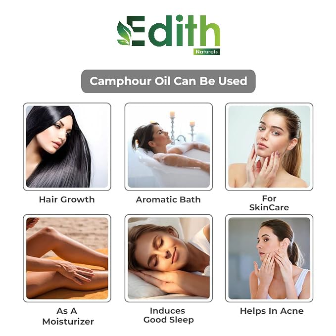 Camphor Essential Oil For Nasal congestion Diffuser (100 ml)