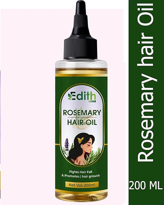 Edith Naturals Rosemary Hair Oil for Hair Growth and Hair Fall Control, Hair Strengthening-200 ml
